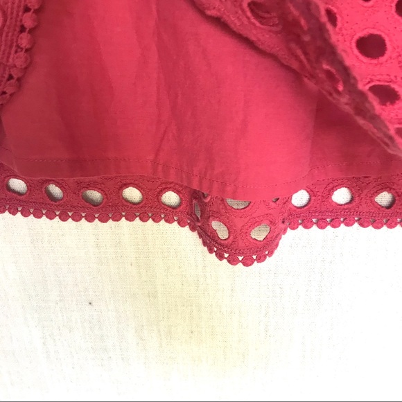 Loft Cotton A Line Pink Skirt, Size 14 - Picture 4 of 6